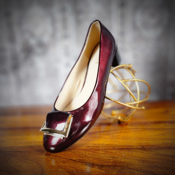 Lady Godiva Shiny Brown Heels 7.5 - Picture 1 of 14